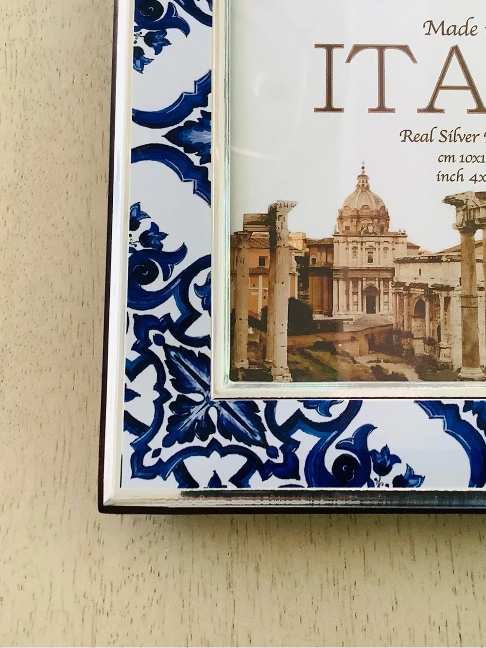 Beltrami Italian Tile Print Picture Frame